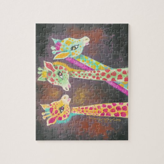 Drie Giraffes Legpuzzel (Verticaal)