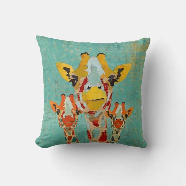 Drie Giraffes MoJo Pillow Kussen (Voorkant)