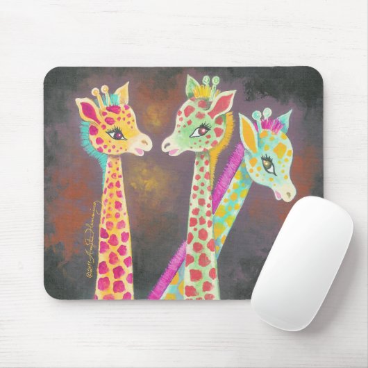 Drie Giraffes Muismat (Met muis)
