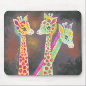 Drie Giraffes Muismat (Voorkant)
