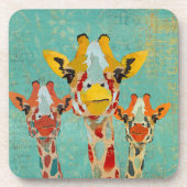 Drie Giraffes Onderzetter (Voorkant)