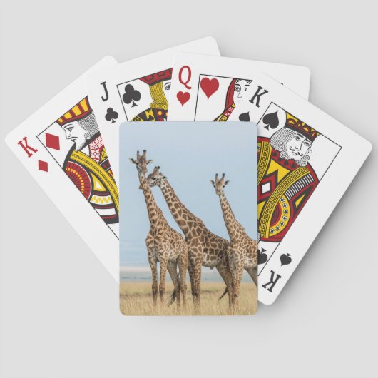 Drie Giraffes Pokerkaarten (Achterkant)