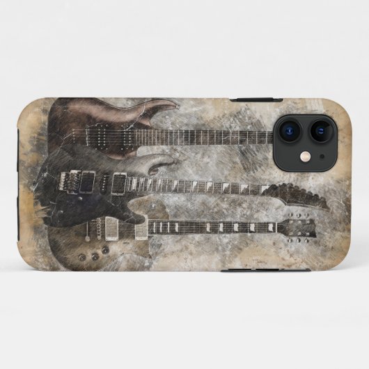Drie gitaren Case-Mate iPhone case (Achterkant (horizontaal))