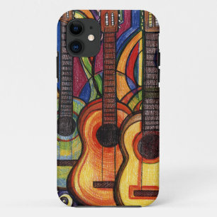 Drie gitaren iPhone 11 hoesje