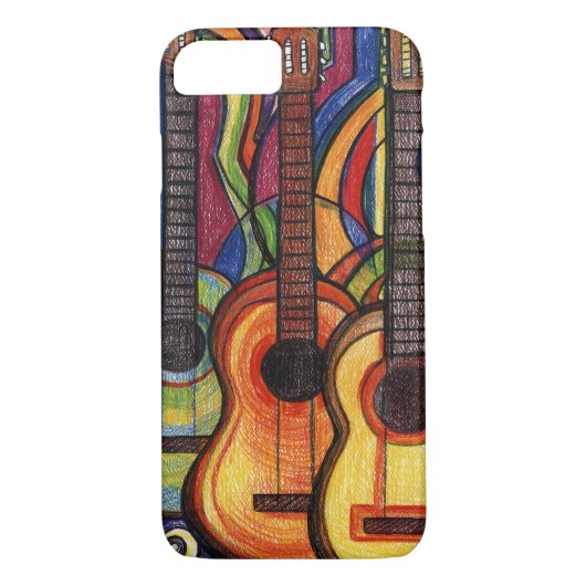 Drie gitaren Case-Mate iPhone case (Achterkant)