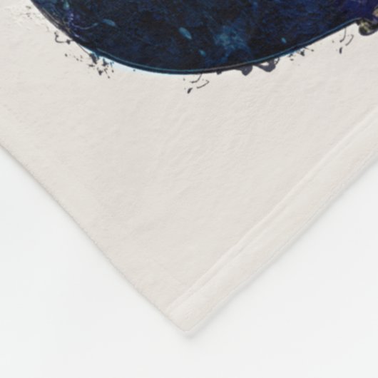 Drie gitaren fleece deken (Hoek)