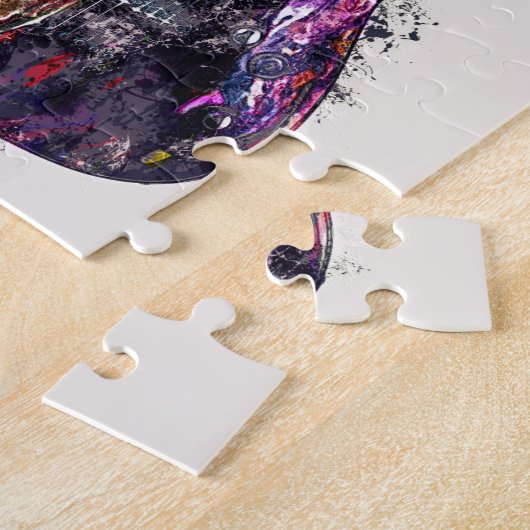 Drie gitaren legpuzzel (Zijkant)