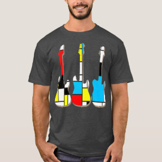 drie gitaren modern t-shirt