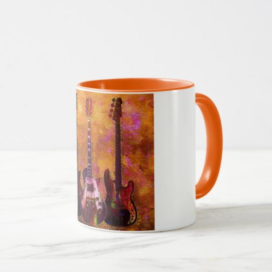 Drie gitaren mok (Voorkant rechts)