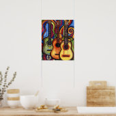 Drie gitaren poster (Keuken)