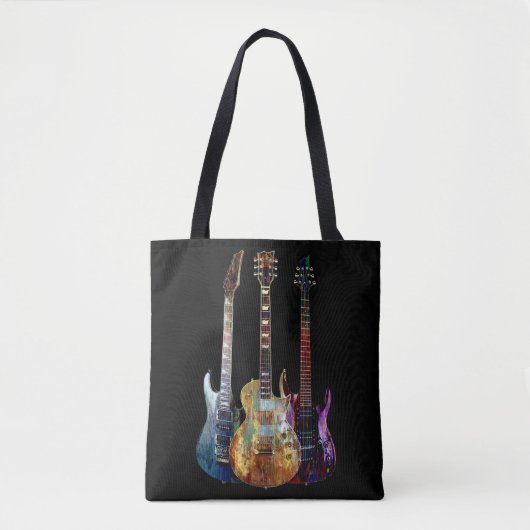Drie gitaren tote bag (Voorkant)