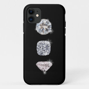 Drie glans kristal diamanten Case-Mate iPhone case