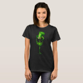 Drie glazen wijn C Irish Shamrock St Patrick Day T-shirt (Voorkant volledig)