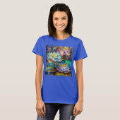 Drie gloeiende lotusbloemen t-shirt (Voorkant volledig)