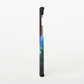 Drie gloeiende vlinders op een nachtachtergrond samsung galaxy hoesje (Linkerkant)