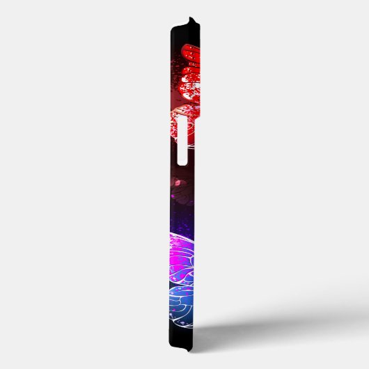 Drie gloeiende vlinders op nachtelijke achtergrond Case-Mate iPhone case (Achterkant / Rechts)