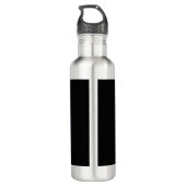 Drie gloeiende vlinders op nachtrustrondergrond waterfles  (Achterkant)