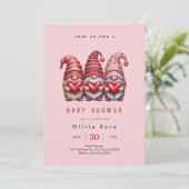 Drie Gnome Baby Shower Kaart (Staand voorkant)
