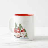 Drie Gnome Christmas Coffee Mok (Voorkant links)