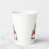 Drie Gnome Kerst Papieren Bekers (Rechts)