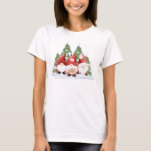 Drie Gnome Kerst T-shirt (Voorkant)