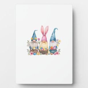 Drie Gnome Paas Gnome Paasei T-shirt Fotoplaat