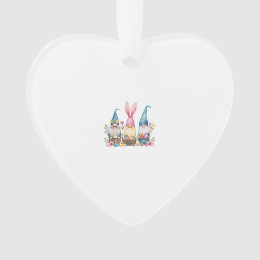Drie Gnome Paas Gnome Paasei T-shirt Ornament (voorkant)