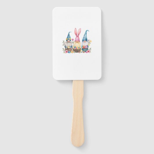 Drie Gnome Pasen Gnome Paasei T-shirt Handwaaier (Voorkant)
