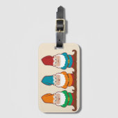 Drie Gnomen Bagagelabel (Voorkant (verticaal))