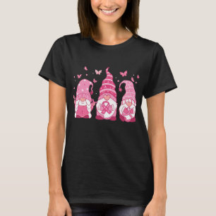 Drie Gnomen Breast Cancer Awareness Support T-shirt