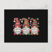 Drie Gnomen Buffalo Pset Red Kerstmis Briefkaart (Voorkant)