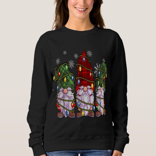 Drie Gnomen Buffalo Pset Red Kerstmis Trui (Voorkant)