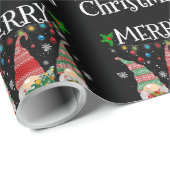 Drie Gnomen Buffalo Pset Red Merry Kerstmis Xma Cadeaupapier (Rol Hoek)