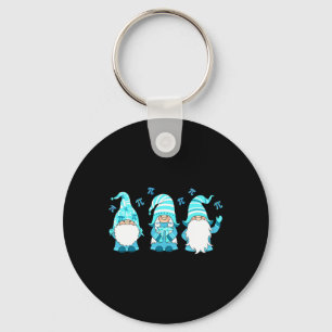 Drie Gnomen Cute Happy Pi Day Wiskunde Number Love Sleutelhanger