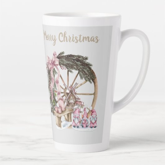  drie gnomen en wiel latte mok (Rechts)