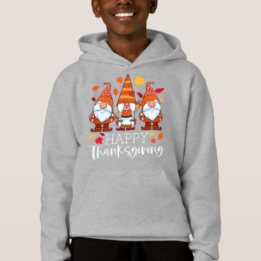 Drie Gnomen Happy Thanksgiving Gnomen Herfst Gnome (Voorkant)