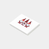 Drie Gnomen in Buffalo Pset-kerstfeestdagen Post-it® Notes (Schuin)
