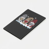 Drie gnomen in Leopard Buffalo geplakt kerstmis Post-it® Notes (Schuin)