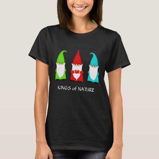 Drie Gnomen Koningen van Nture T-Shirt (Voorkant)