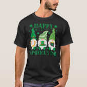 Drie Gnomen Lucky Shamrock St Patrick's Day Irish T-shirt (Voorkant)