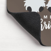 Drie gnomen met leopard Pset Gnome Kerstmis Muismat (Hoek)