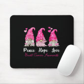 Drie Gnomen Peace Hope-liefhebbers borstkanker Awa Muismat (Met muis)