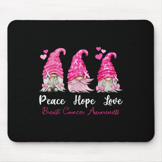 Drie Gnomen Peace Hope-liefhebbers borstkanker Awa Muismat (Voorkant)