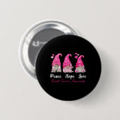 Drie Gnomen Peace Hope-liefhebbers borstkanker Awa Ronde Button 5,7 Cm (Voorkant /achterkant)