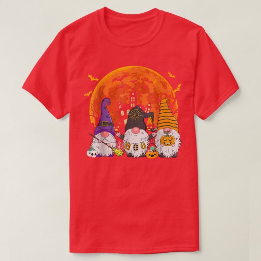 Drie Gnomen Witch Halloween Pumpkin Autumn Spooky T-shirt (Design voorkant)