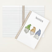 Drie Gnomes Waterverf Spiraal Notebook  Notitieboek (Binnen)