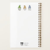 Drie Gnomes Waterverf Spiraal Notebook  Notitieboek (Achterkant)