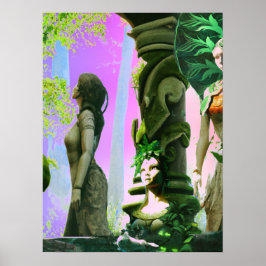 Drie godin van het bos poster