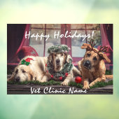 Drie Goede Dogs Veterinarian Kerstraam C Raamsticker (Vel 3)