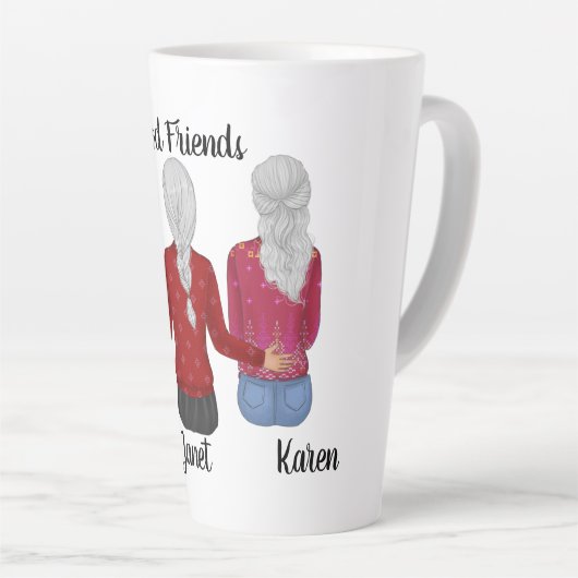 Drie Goede Vrienden Latte Mok (Rechterhoek)